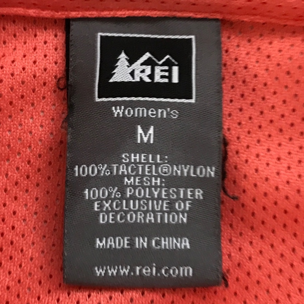 REI ORANGE CAMP SHIRT CHECK BUTTON SHORT SLEEVE WOMENS MEDIUM - Picture 6 of 8